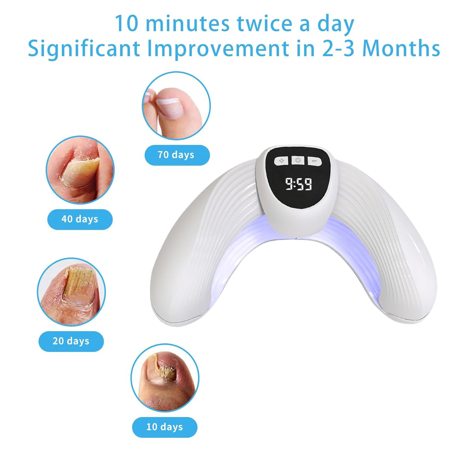 

Fungal Nail Laser Device Nail Fungus Therapy Device Essence Oil Repair Toenail Fingernail Treatment Onychomycosis Foot Care Tool