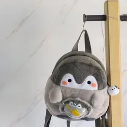 Cute Plush Toy Kid's Gift Shoulder Bag Penguin Backpack Small School Bag Cartoon Backpack