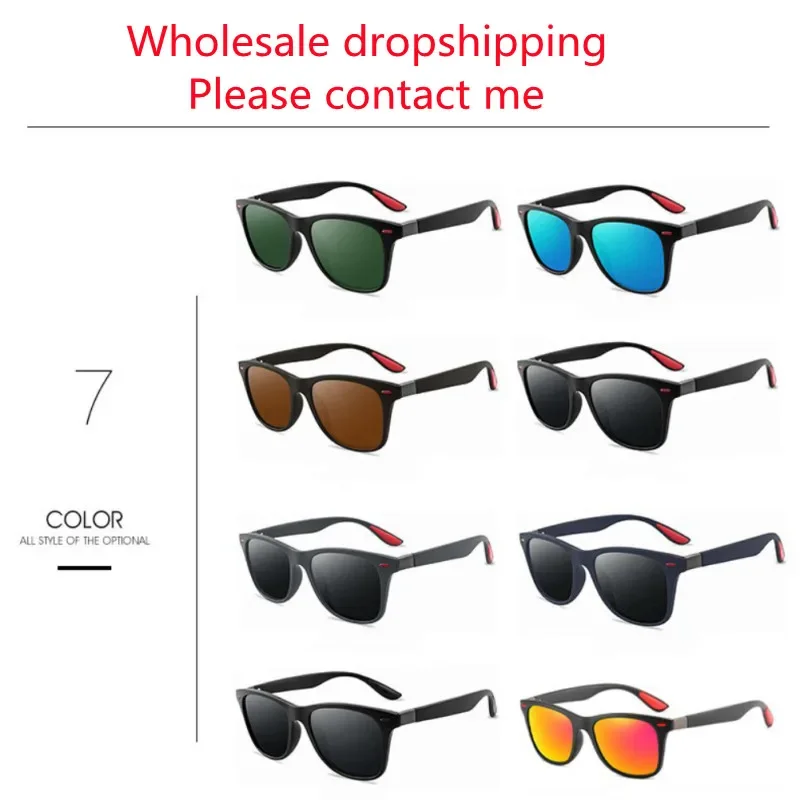 

New UV400 Sunglasses Classic Polarized Square Driving Sport Anti-polarized Light Ultraviolet Rays Fashion Wear Party Universal