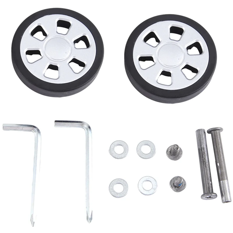 

ABRT-60X13mm Set Of 8 Luggage Suitcase Replacement Wheels, PU Swivel Caster Wheels Bearings Repair Kits
