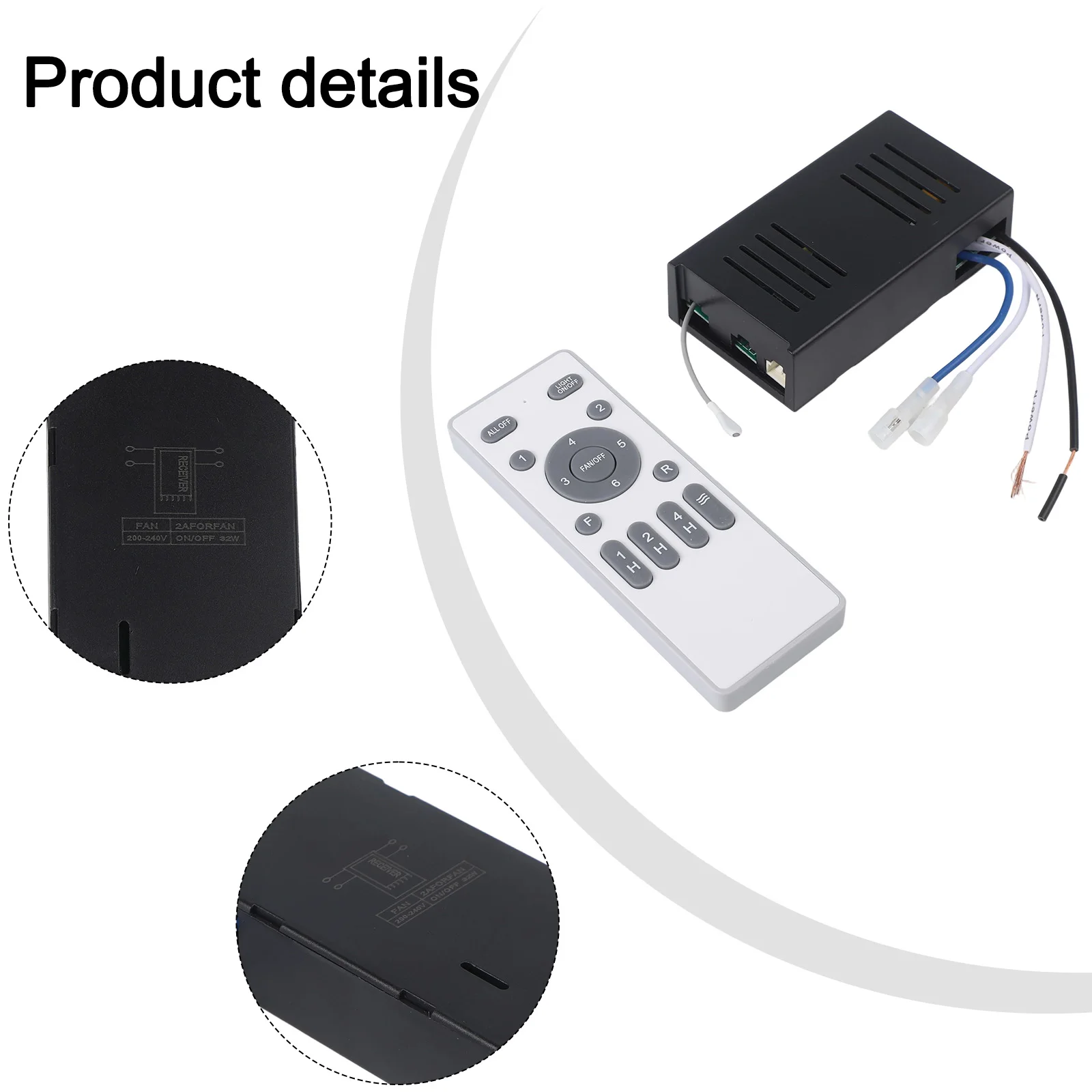 

6-скоростной светильник для потолочного вентилятора с управлением вентилятором. Простая установка. Энергосбережение. Работа низкого напряжения для освещения потолочного вентилятора.