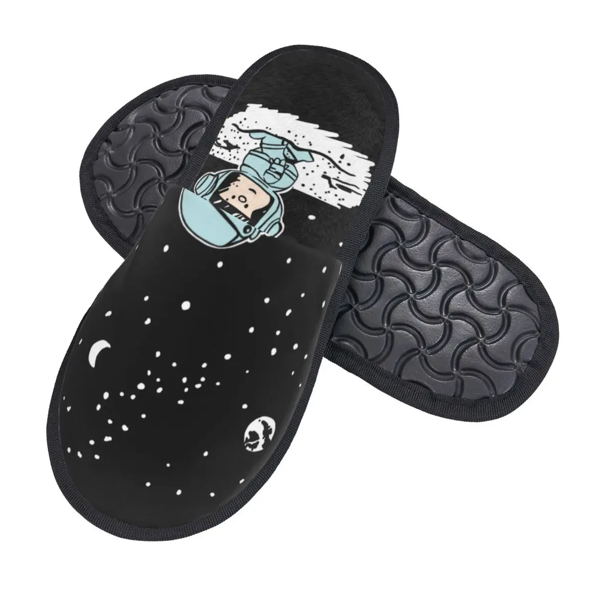 Custom Space Astronaut Mafalda House Slippers Women Comfy Memory Foam Quino Comics Cartoon Slip On Bedroom Slipper Shoes