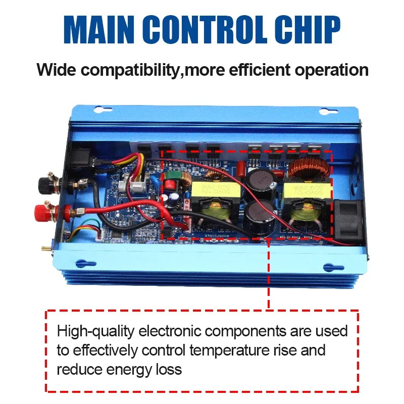 Adjustable Battery Discharge  Solar Grid Tie Inverter