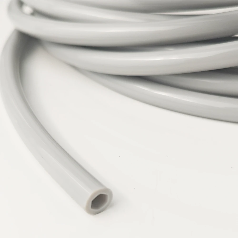 JNUR 5/10m Dental Silicone Hose For Strong Weak Suction Hexagon Inner High Suction Force Dental Chair Suction Hose Unit Accessor