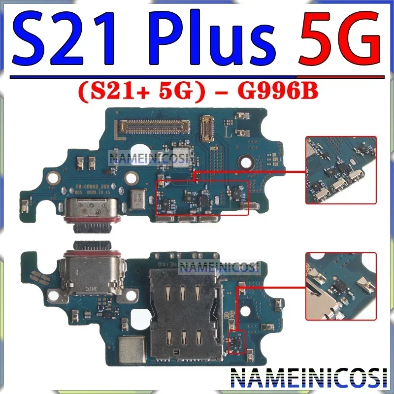 Usb Dock Charger Port for Samsung Galaxy G996 G998 G990 S901 S21 S22 Fe Plus Ultra G991 S906 S908 B U N 0 Charging Board Module