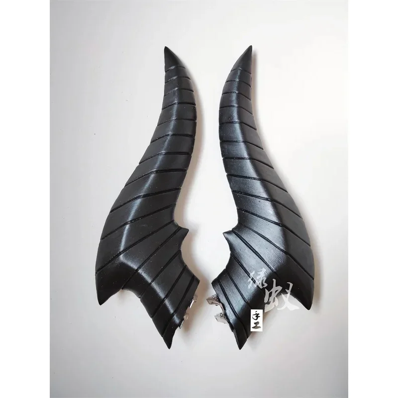 Nene 2025 1 مجموعة لعبة الفرسان ريد لهب الظل تأثيري قرون مشبك للرأس أغطية الرأس دبابيس الشعر الدعائم