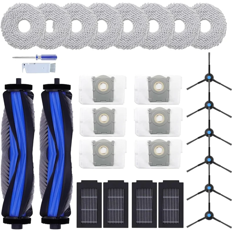 مجموعة ملحقات WHYY-16Pc متوافقة مع المكنسة الكهربائية Ecovacs Deebot T50 Max/T50 Pro/T50 Omni/T50 Pro Omni/T50 Max Pro