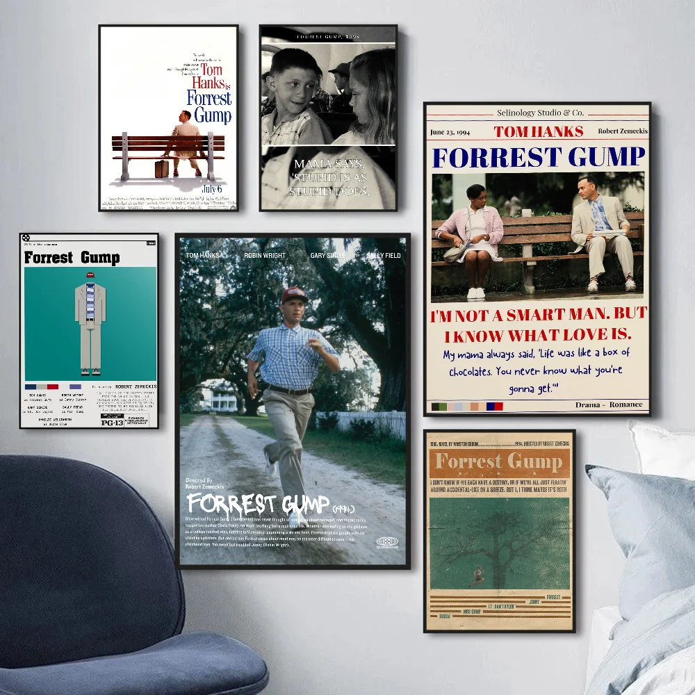 Виниловые постеры из фильма "Форрест Гамп", ретро-декор для дома и кафе