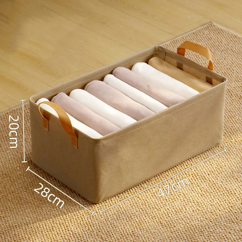 Clothes Organizer Pants Wardrobe Clothing Storage Box Closet Organizer Jeans Underwear Bra Socks Household Folding Storage Box