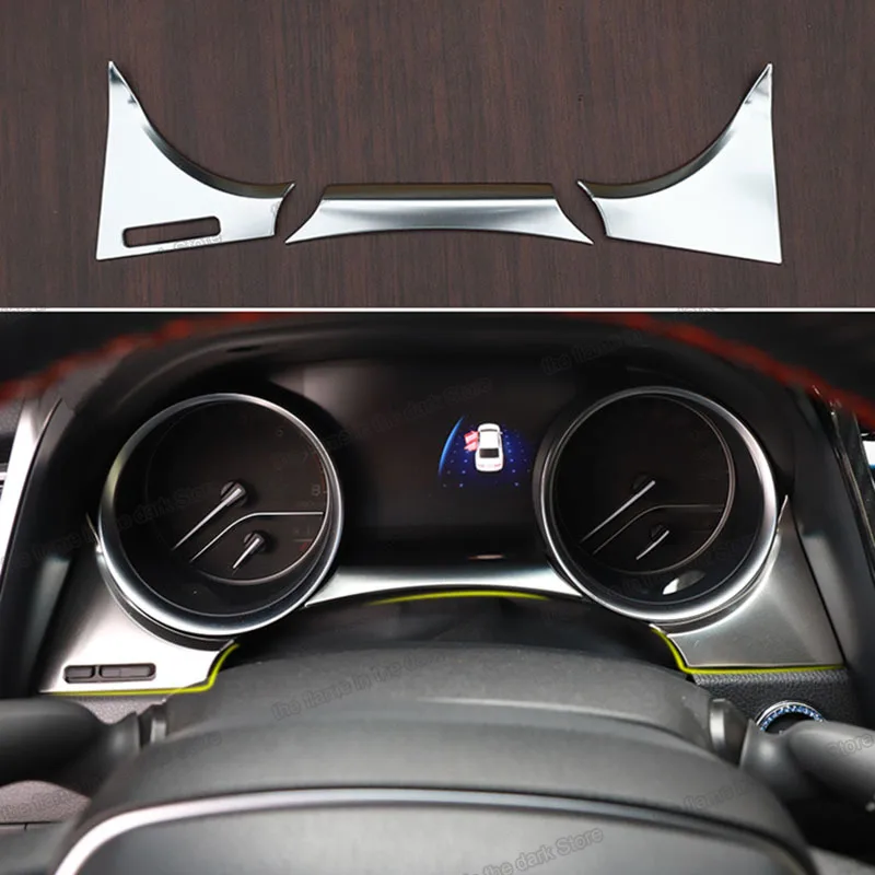 car dashboard screen frame trims for toyota camry 2018 2019 2020 2021 2022 xv70 70 trd accessories sport hybrid interior styling