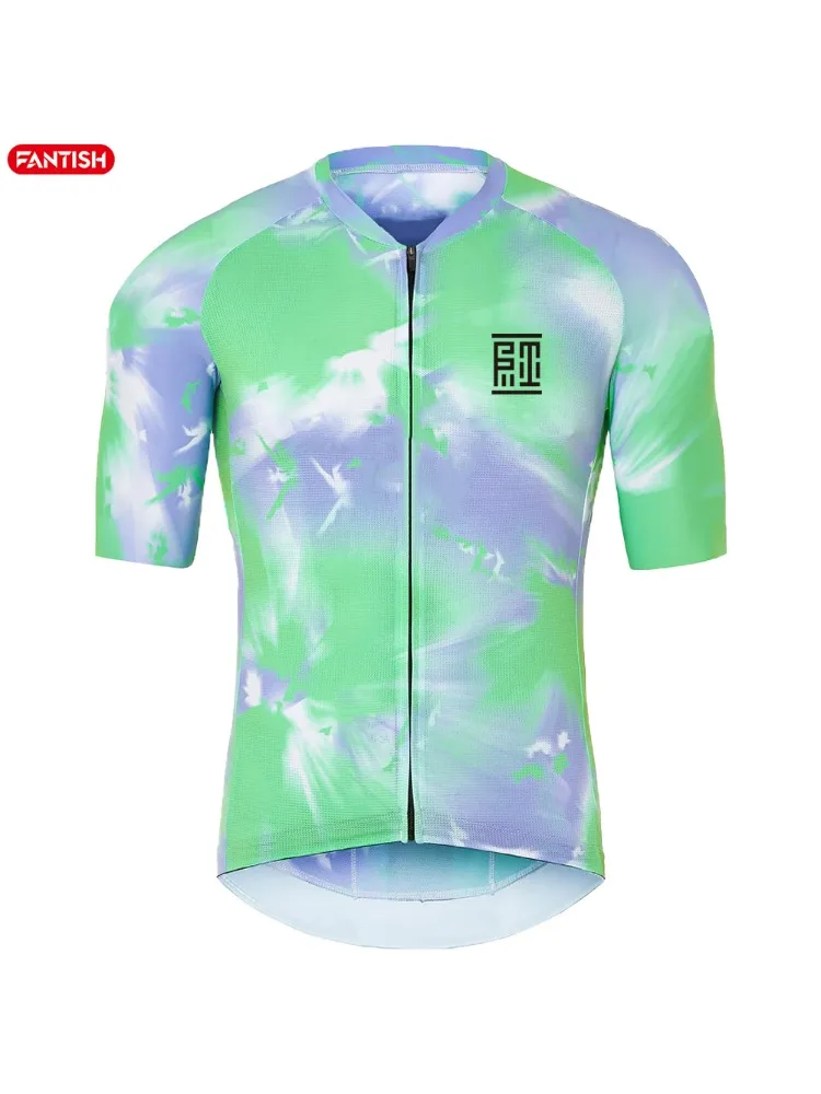 AliExpress FANTISH Summer Men's Road Cycling Clothing Breathable Outdoor Sports Clothing Lightweight Moisture Wicking Fabric Bicycle Set