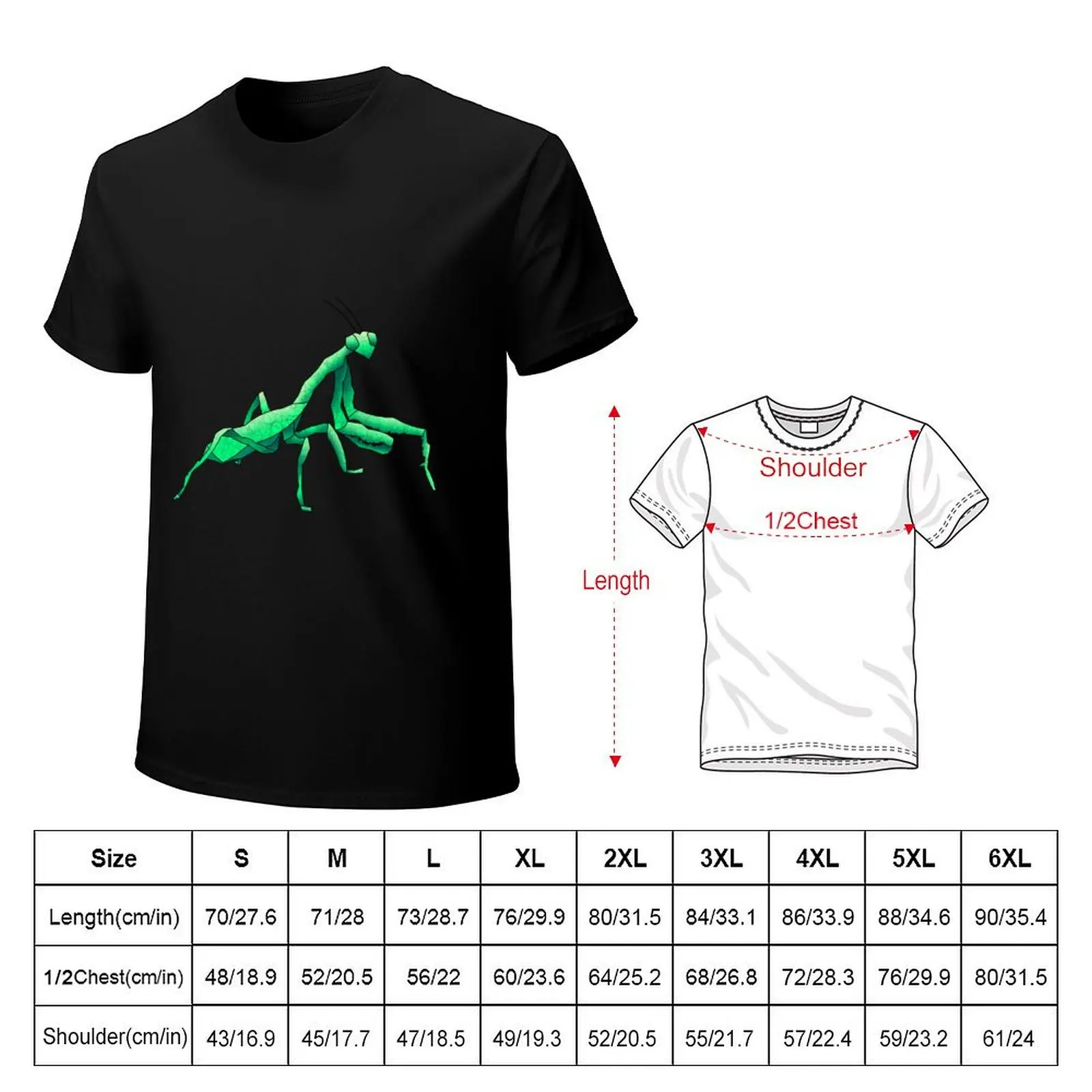 Praying Mantis T-Shirt Dry Fit Athletic Short Sleeve Shirt