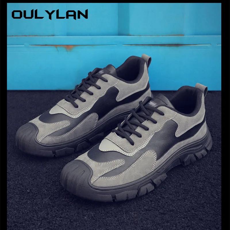 

Labor Protection Shoes For Men Working On Construction Sites, Leather Sports And Leisure Shoes, Spring Style Work Men's Shoes