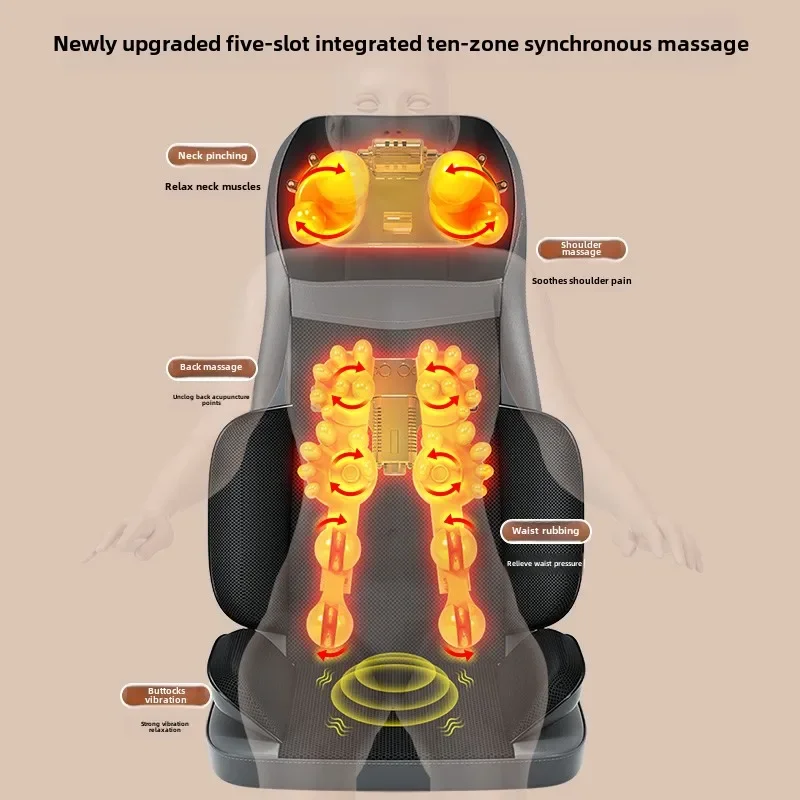 Automatic Kneading Full Body Massage Cushion for Shoulder Cervical Spine Waist and Back Home Use
