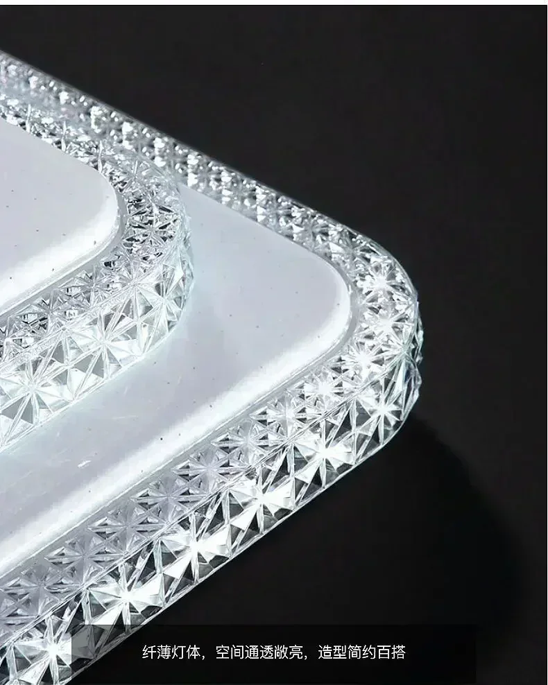 Plafonnier Diamond Design LED Remote Switch, lámpara de techo de cristal cambiante, 72/200W, Blanco/cálido, candelabro de comedor, decoración de iluminación