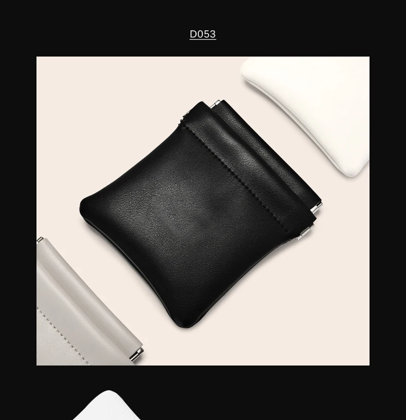 Oirlv 5 Stück Tragbare PU-Leder Schmuckbeutel mit Verschluss Aufbewahrungstasche für Ringe, Ohrringe, Halsketten Mehrfarbige Mini-Organizer – Detail 3