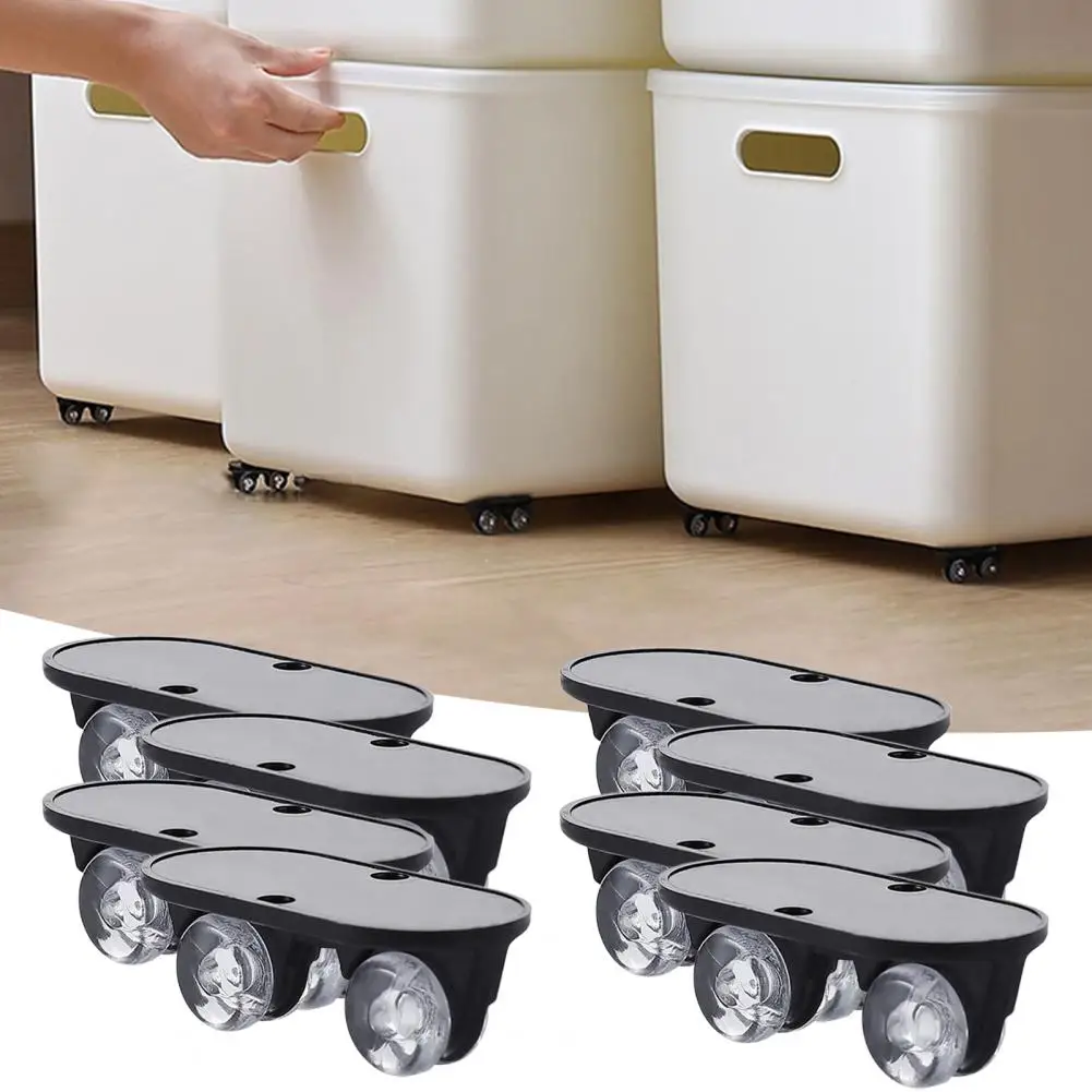 Eco-friendly Universal Trash Can Storage Box Pulley Tools One-way Wheel Multi-use Furniture Pulley Tools Home Supplies