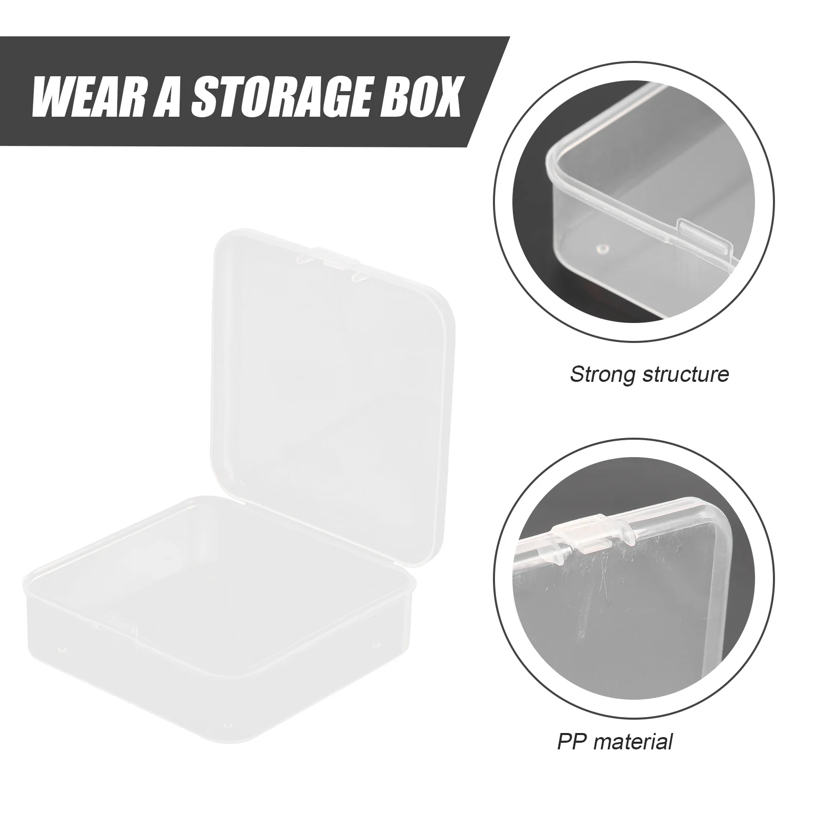 32 قطعة صندوق تخزين أحمر الشفاه شفاف مسمار نصائح المنظم سعة كبيرة قطع الأظافر وهمية حامل صالون حقيبة للتخزين #2