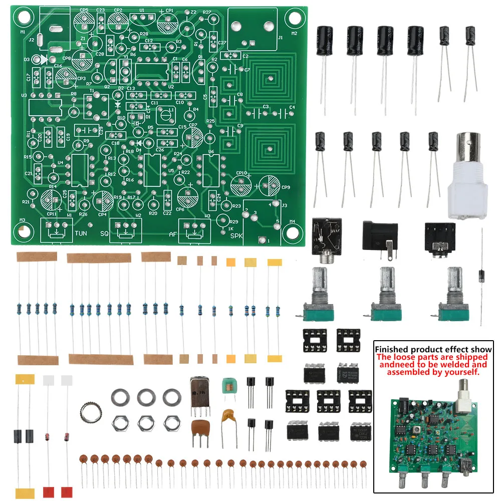 Hochsensitives Luftfahrtband-Empfängermodul DIY-Kit DC 7,2-9,0V Frequenz 118-136MHz für Funksteuerungsanwendungen – Detail 3