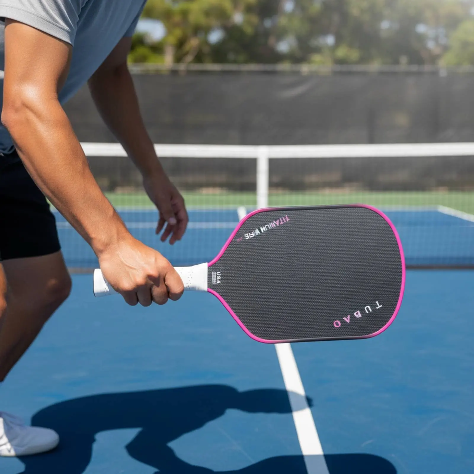 

Pickleball Paddle High Grip Surface Metal Alloy Wire Pickleball Paddle Sports Equipment Shock Absorption Expanded Sweet Area