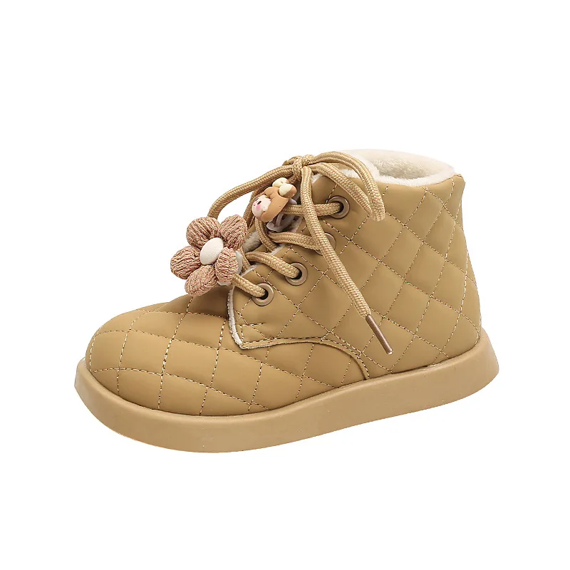 

Girl Shoe2025 Winter Style Simple Warm Boots Casual Boy Shoe with Velvet Cotton Boot Girl Boots Slip Sports Girl Boot Kids Shoes