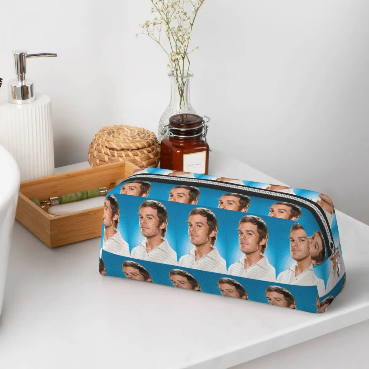 Movie Dexter Morgan Pencil Cases for Student Gifts Pen Box Pencil Bag Pencil Pouch Pen Holder