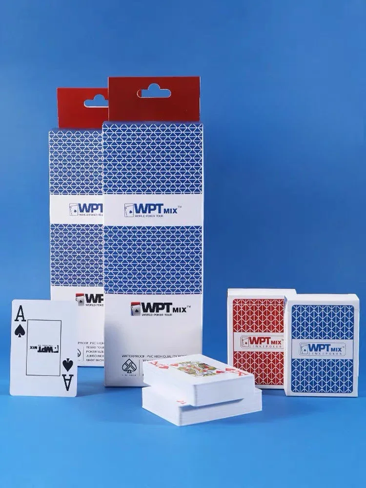 

6pcs/Lot Plastic Poker Card High Quality Texas Hold'em Games Waterproof And Frosted Playing Cards Entertainment Board Game