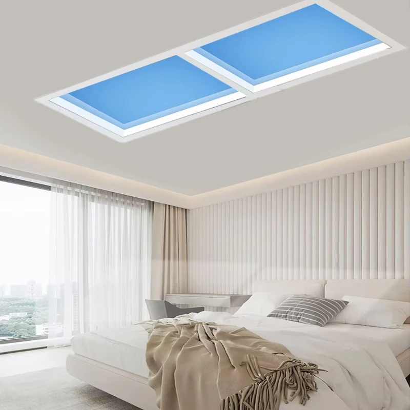 Blue LED Sky Ceiling Light Minimalist Square Recessed Ceiling Lights for Bedroom Kitchen Lamp Designer Office Ceiling Lights