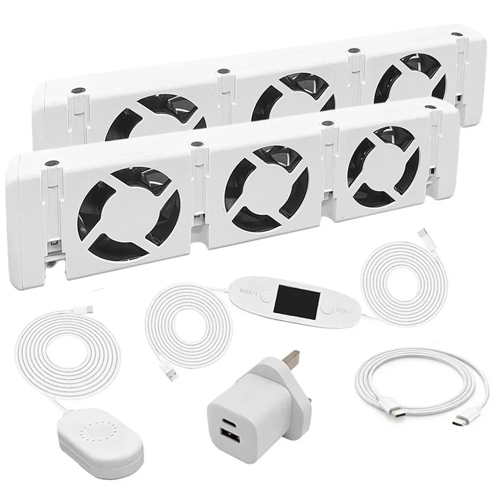 

Radiator Ventilator Smart Radiator Fan Home Improvement Plastic Type C Connector 30x7x3cm DC 5V 0.2A Practical