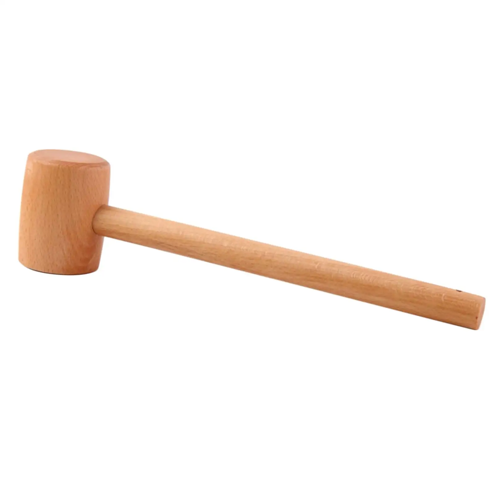Woodworking Mallet Wood Handle Smooth Surface Shock Resistance Length 29.5cm Professional Anti Shedding Woodcarving Mallet