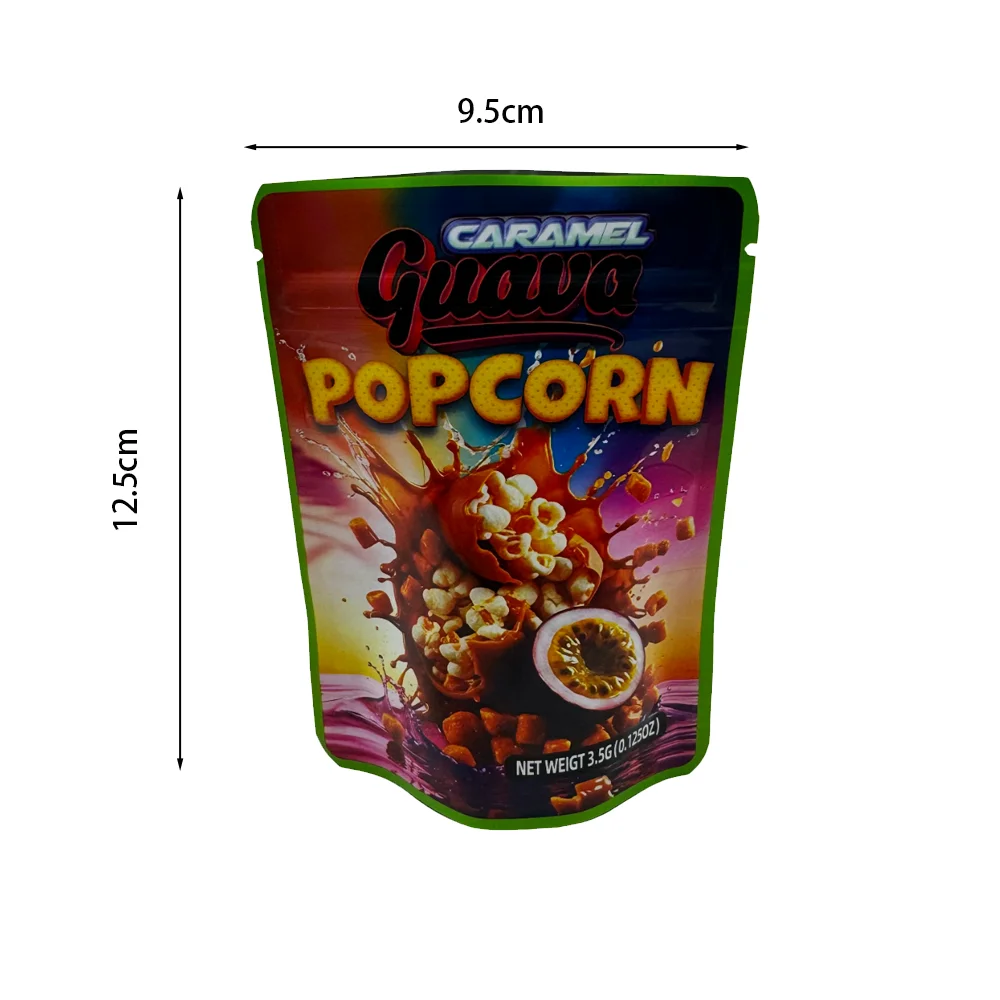 100Pcs Empty Mylar Pouch With Paper Packaging Box Set 3.5Gram Storage Boxes Kit And Zipper Plastic Bag Candy Case