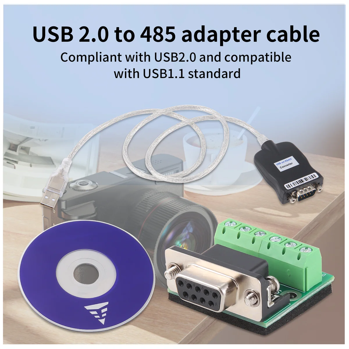 A44TUSB 2.0 к RS485 RS-485 RS422 RS-422 DB9 COM Кабель-адаптер преобразователя устройств последовательного порта, Prolific PL2303