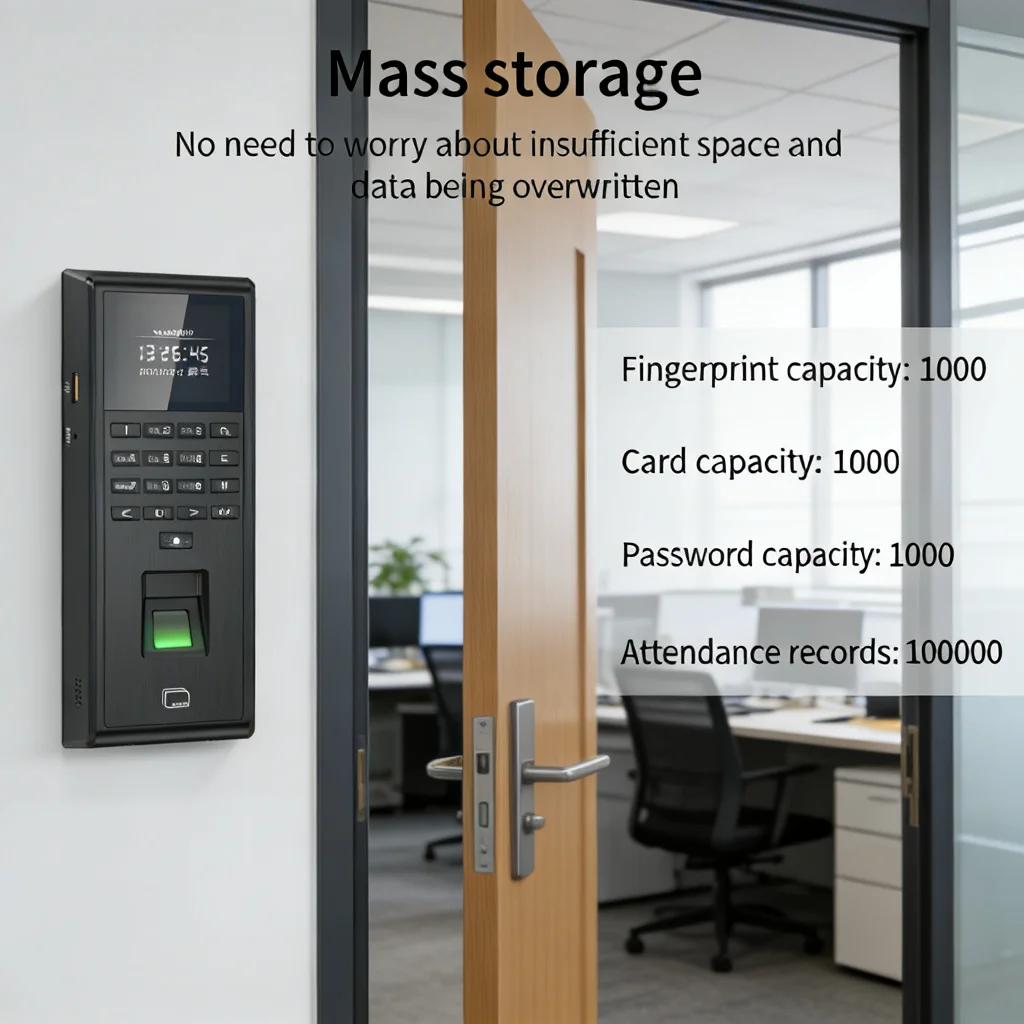 Fingerprint Access Controller Support Tuya App WiFi RFID Password USB Time Attendance WG26 Check In Device Recognition System