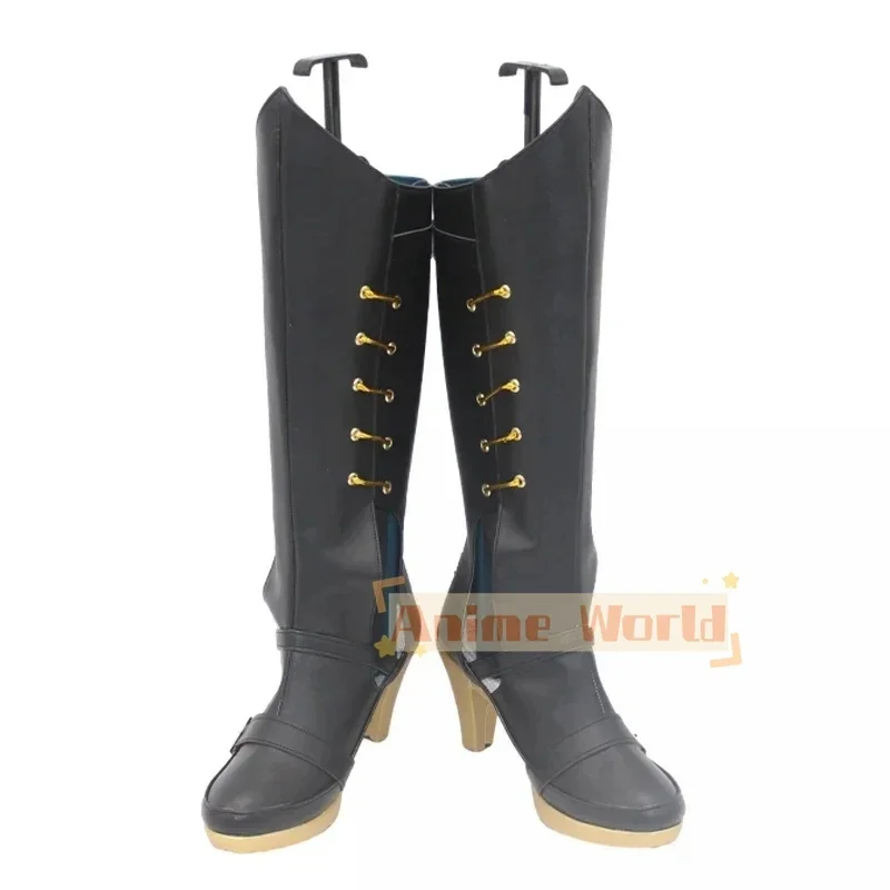 Gioco Nu Carnival Edmond Scarpe Cosplay Tacco alto Scarpe in pelle PU Stivali di carnevale di Halloween Cosplay Prop Realizzato su misura