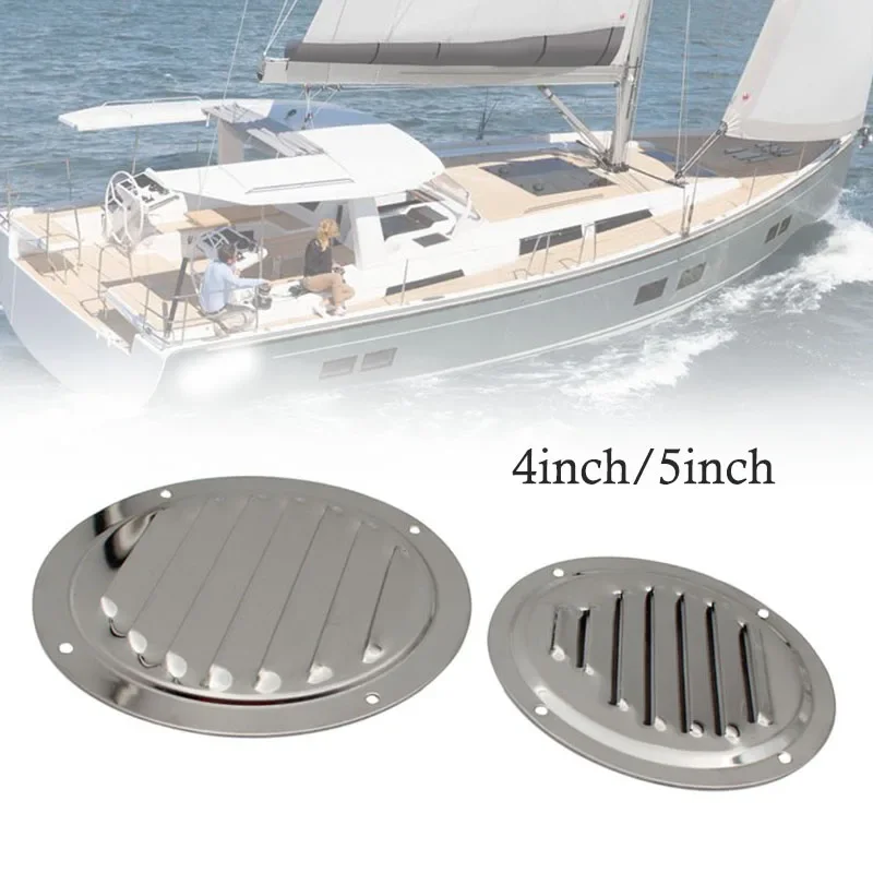 316 Stainless Steel Air Vent Grille Ventilation Louver Round Shaped Venting Mesh Louver Grille For Boat Yacht Caravans RV Etc