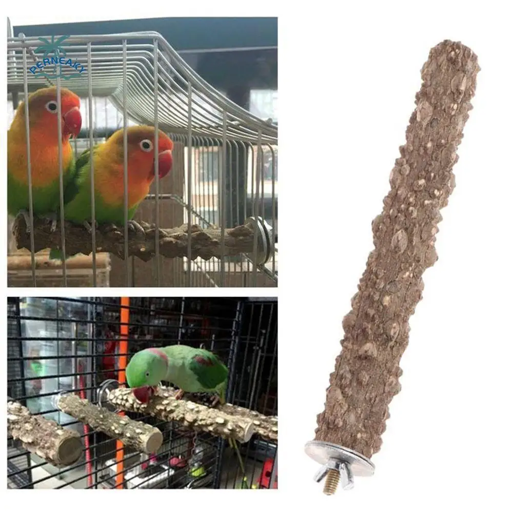 

Chew 10cm/20cm Perches Bird Teeth Grinding Parrot Paw Grinding Pet Toy Bird Stand Holder Bird Cage Accessories Hamster Branch