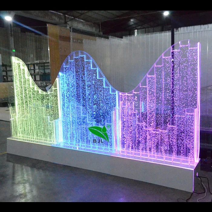 Customization.Intelligent Water Fountain Indoor Wedding Backdrop Water Bubble Wall Panel Decoration