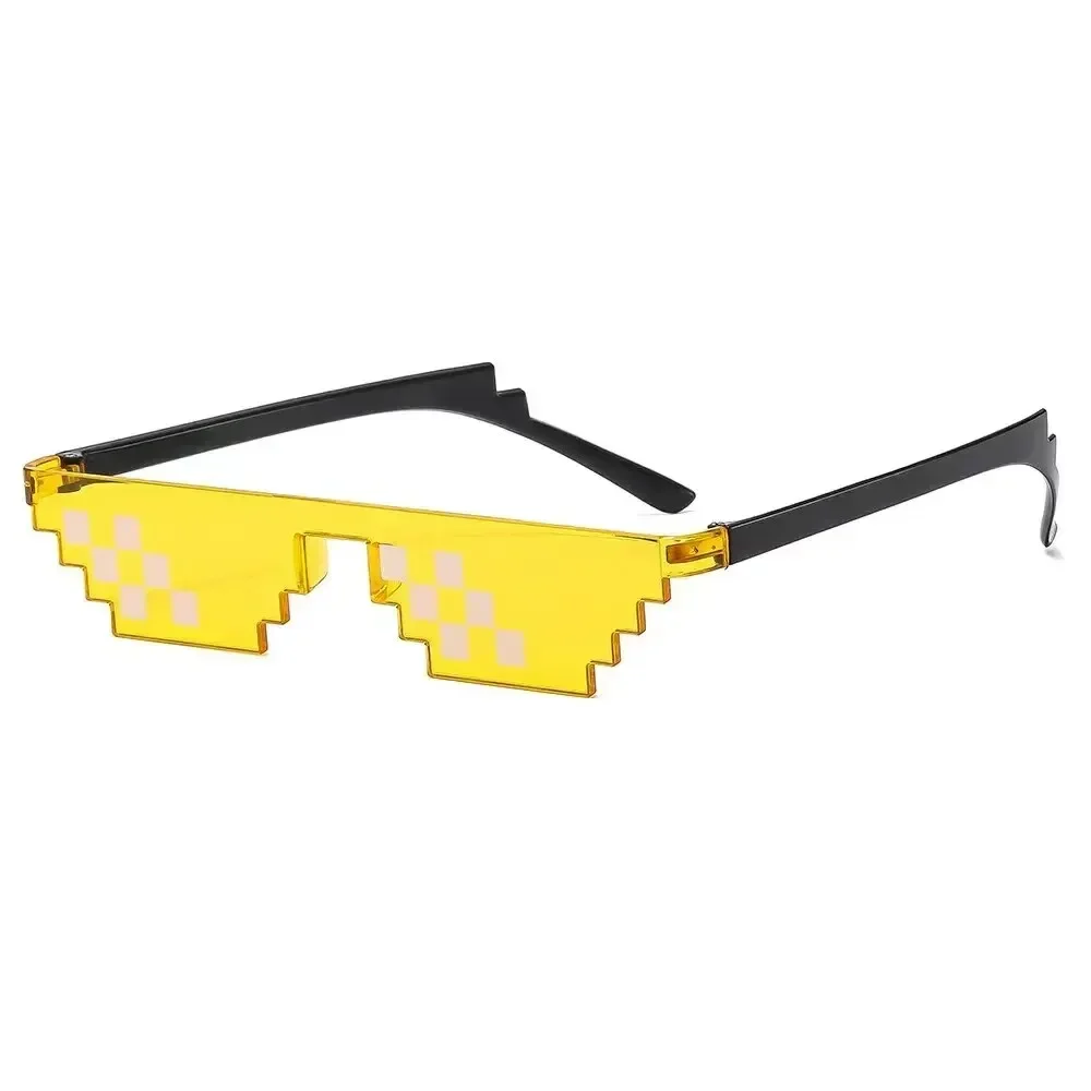 5 stks NIEUWE Mozaïek Zonnebril Truc Speelgoed Thug Life Bril Deal With It Bril Pixel Zwart Mozaïek Zonnebril Cool Grappen Grappig Speelgoed