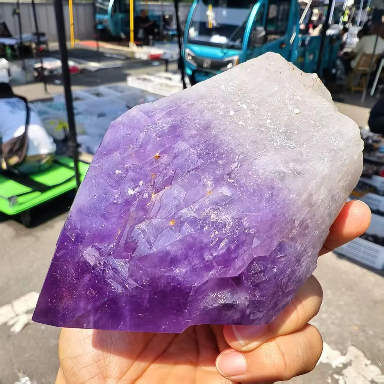 Natural Himalayan Amethyst, Backbone, Single Point, Quartz Crystal Purple Backbone, Ore, Spiritual Healing