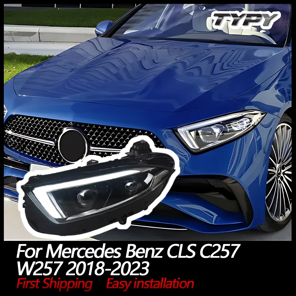 

TYPY Car Light For Mercedes Benz CLS Headlight C257 W257 2018-2023 Full LED Projector Front Lamps Auto Accessories DRL
