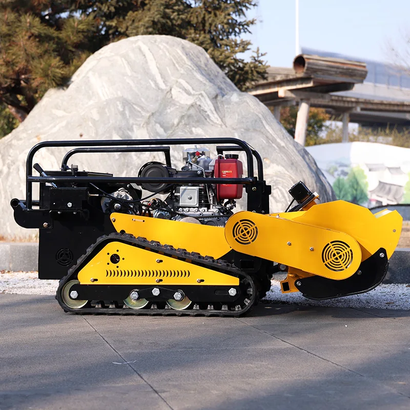 

Customized Custom-designed to meet CE Euro 5 standards, self-propelled hillside lawn mower, tracked lawn mower, flail mower