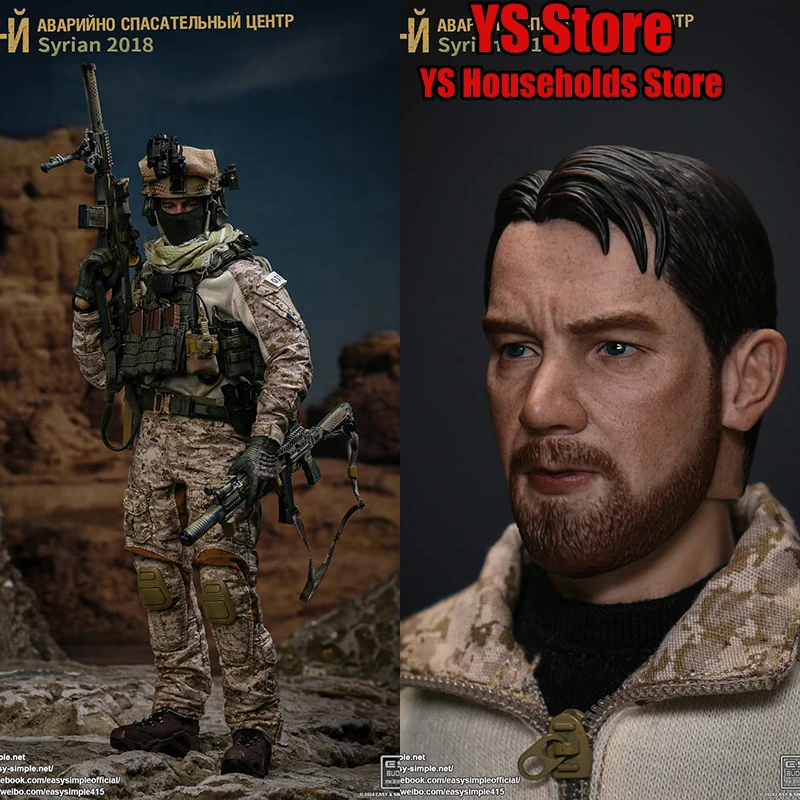 EASY&SIMPLE ES 26066 1/6 Camfoulage Cloth Russian Man Soldier Syrian 2018 Historical Military 12" Full Set Action Figure Collect