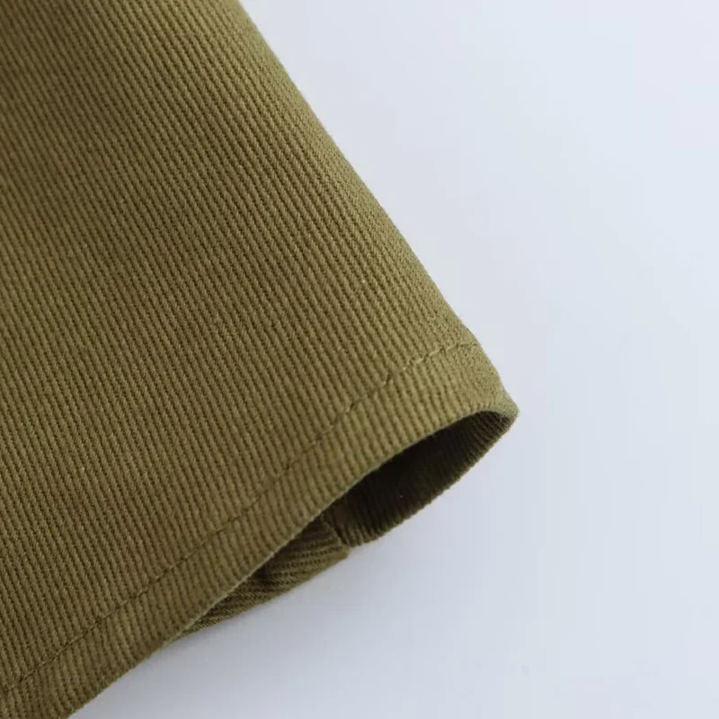 Falda TRAF para mujer, faldas Cargo verdes para mujer, faldas largas por debajo de la rodilla de cintura alta, falda de estilo coreano, faldas elegantes de moda 2024