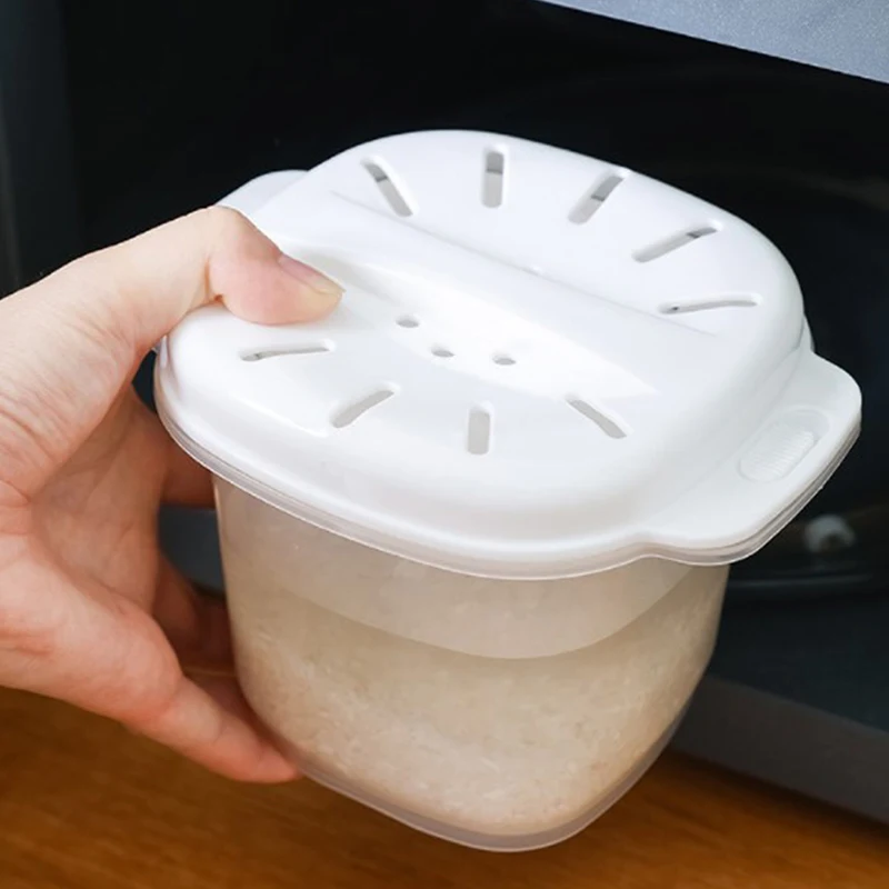 Microwave Oven Rice Cooker Multifunctional Steamer Soup Cooking Bento Lunch Box
