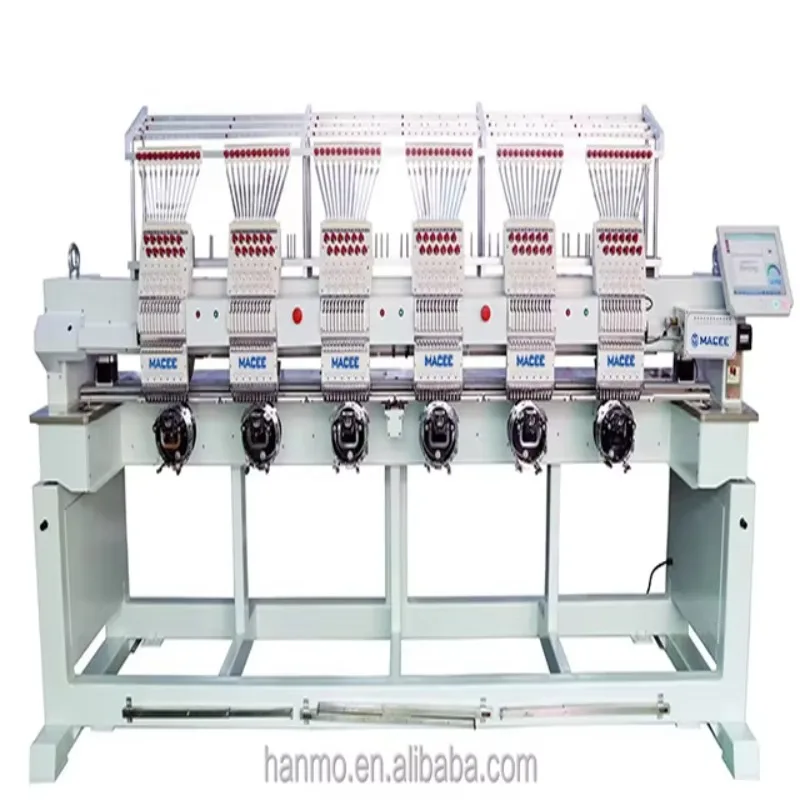 INDUSTRIAL SIX HEAD 12/15 NEEDLES COMPUTER SEWING EMBROIDERY MACHINE
