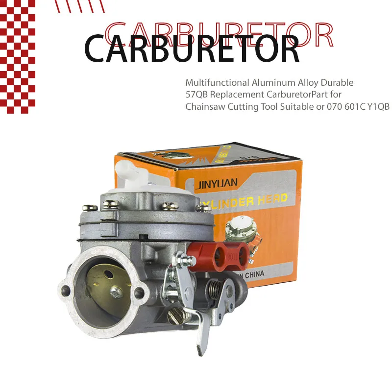 Многофункциональный прочный алюминиевый сплав 57QB, запасная часть карбюратора для режущего инструмента бензопилы, подходит для 070 601C Y1QB
