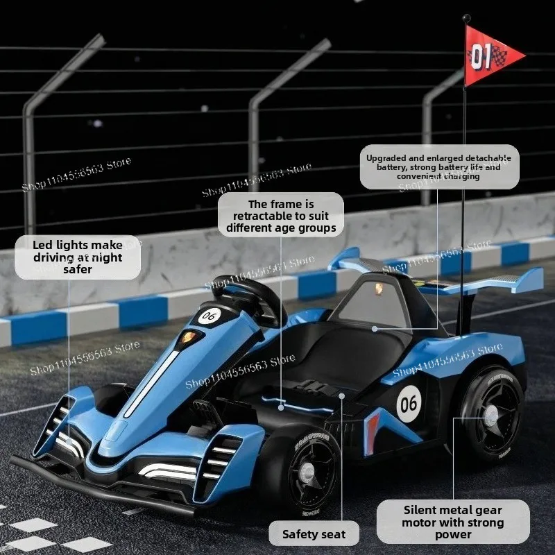 Children's Kart 3 Years Old 6 Years Old 10 Years Old Drifting Electric Racing Internet Celebrity Four-wheeler