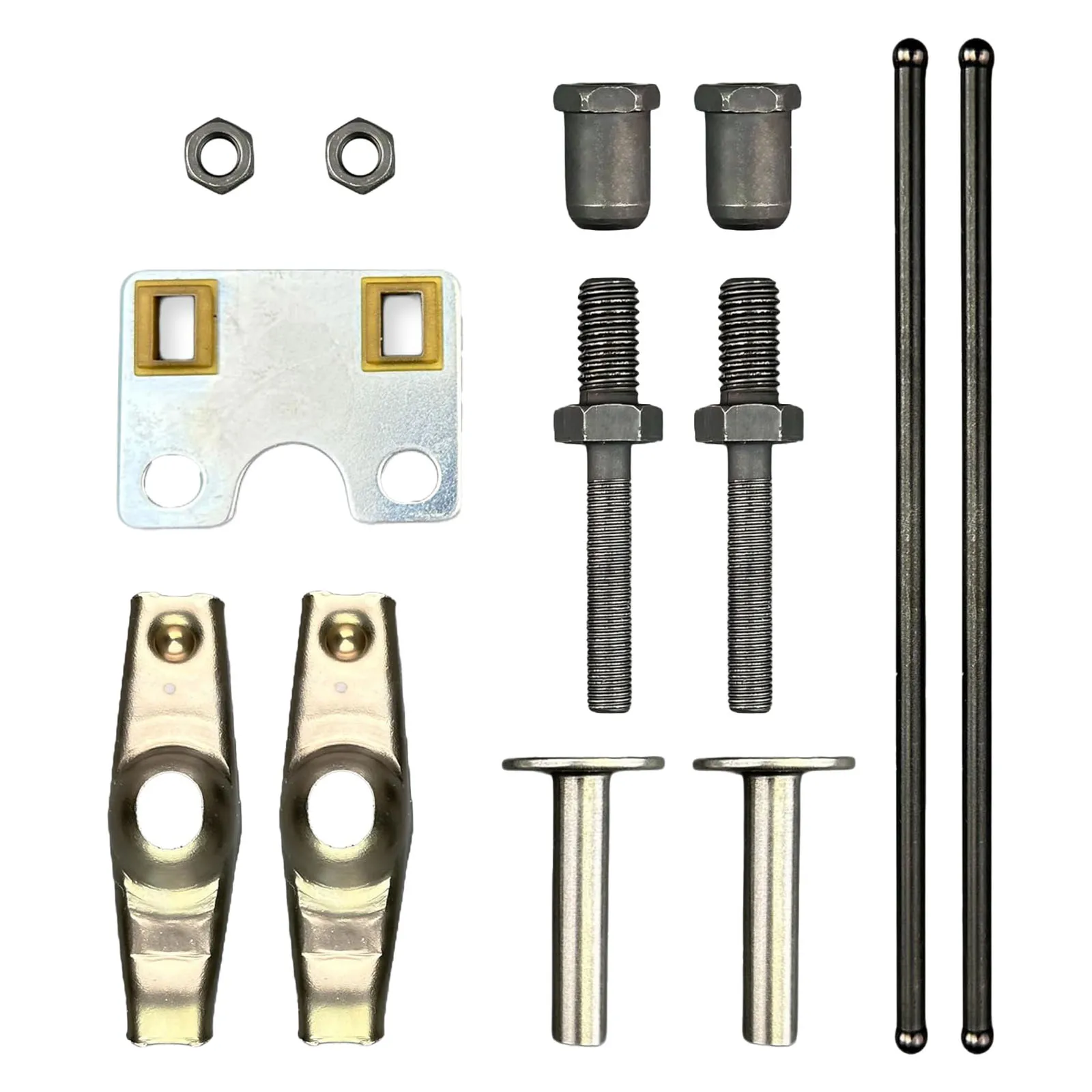 

Valve Rocker Set for Honda For GX270 For GX340 For GX390 Engines with 2 Pivot Adjusting Nuts and Valve Lifters