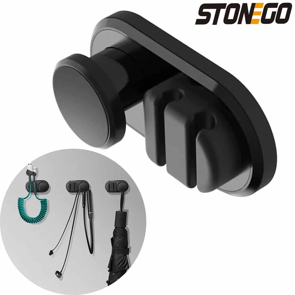 Mini Car Hook, Multi-purpose Self-adhesive Hook for USB Cable, Keychain, Car Storage - Perfect for Car, Office