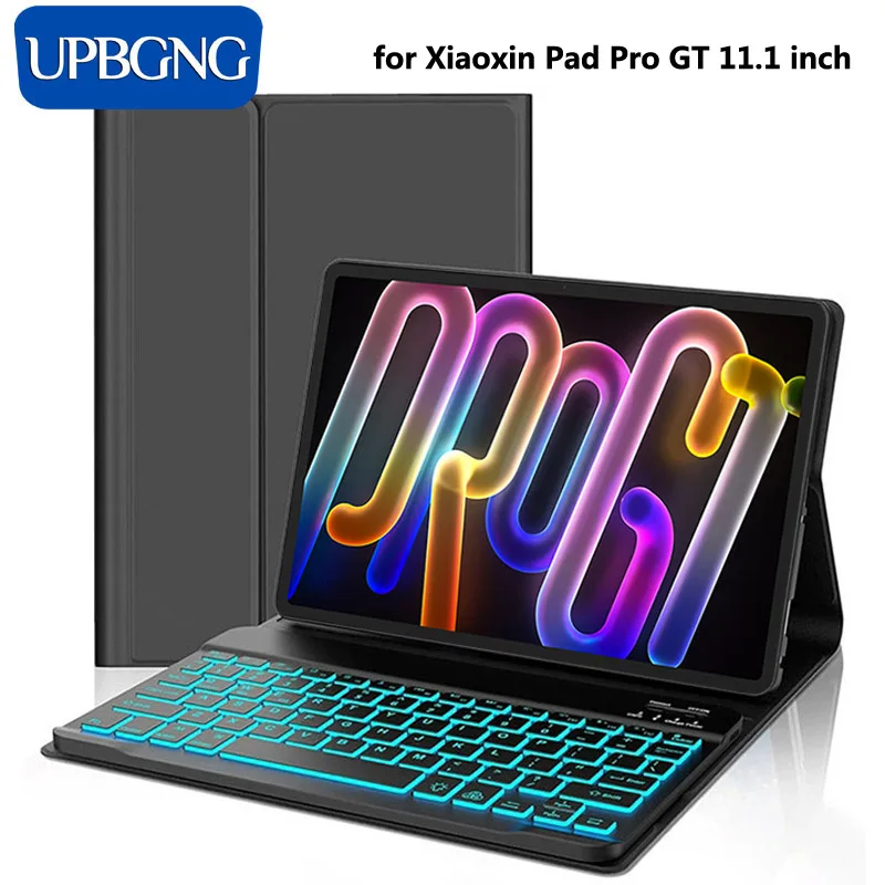 

Чехол-клавиатура для Xiaoxin Pad Pro GT 11,1 дюйма, беспроводная клавиатура с подсветкой и защитным чехлом для Lenovo Pad Pro GT, аксессуары